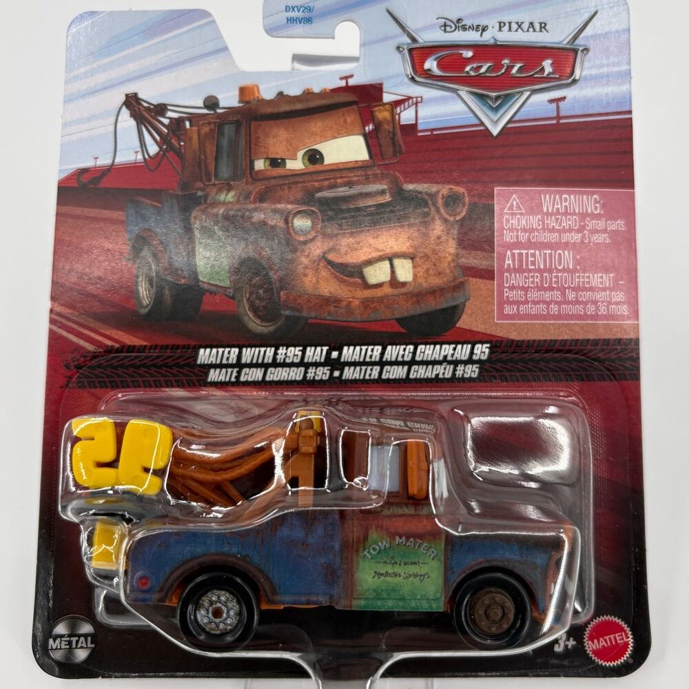 Disney Pixar Cars Mater with #95 Hat
